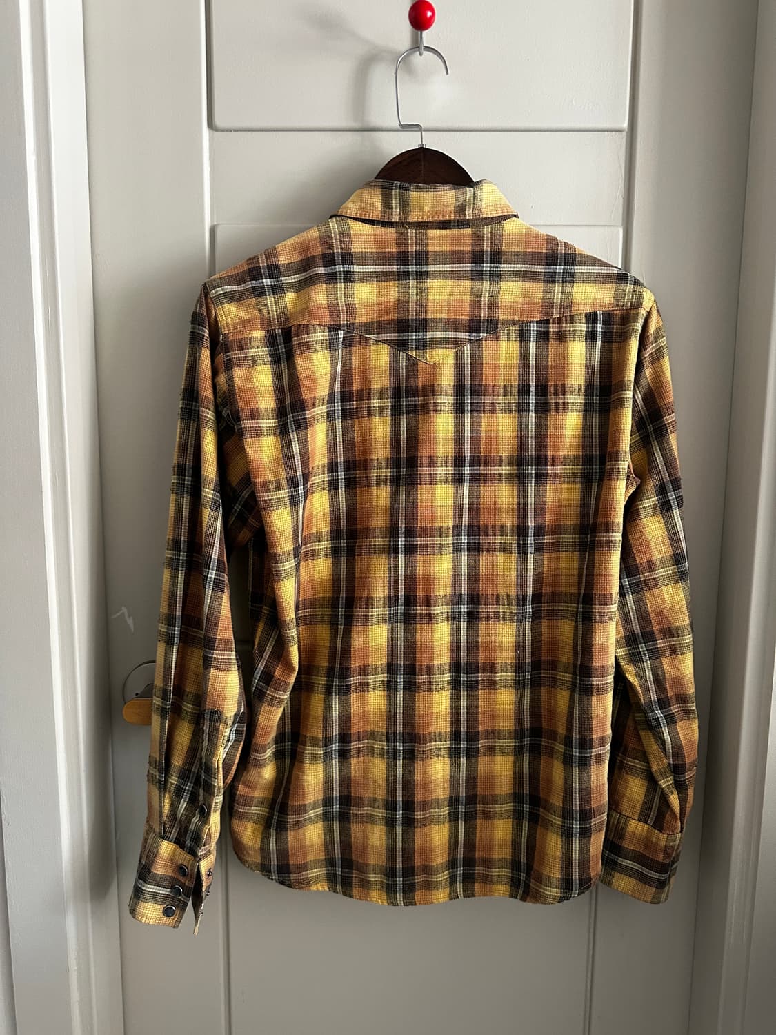90s Wrangler 웨스턴 체크 셔츠 상품이미지4