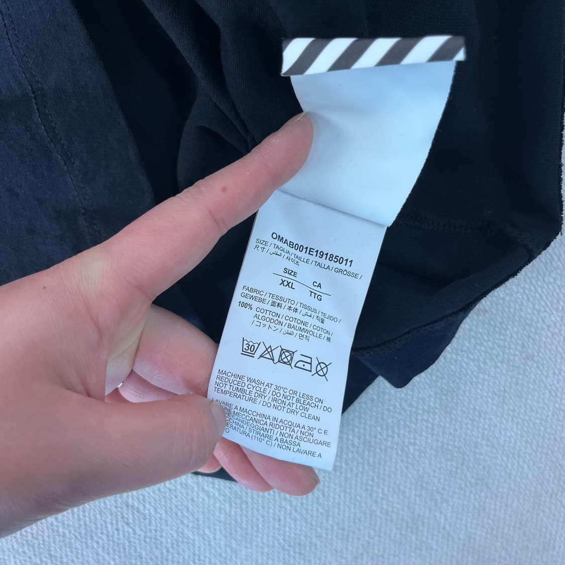 105 오프화이트 랜드카드 롱슬리브 티셔츠 상품이미지7