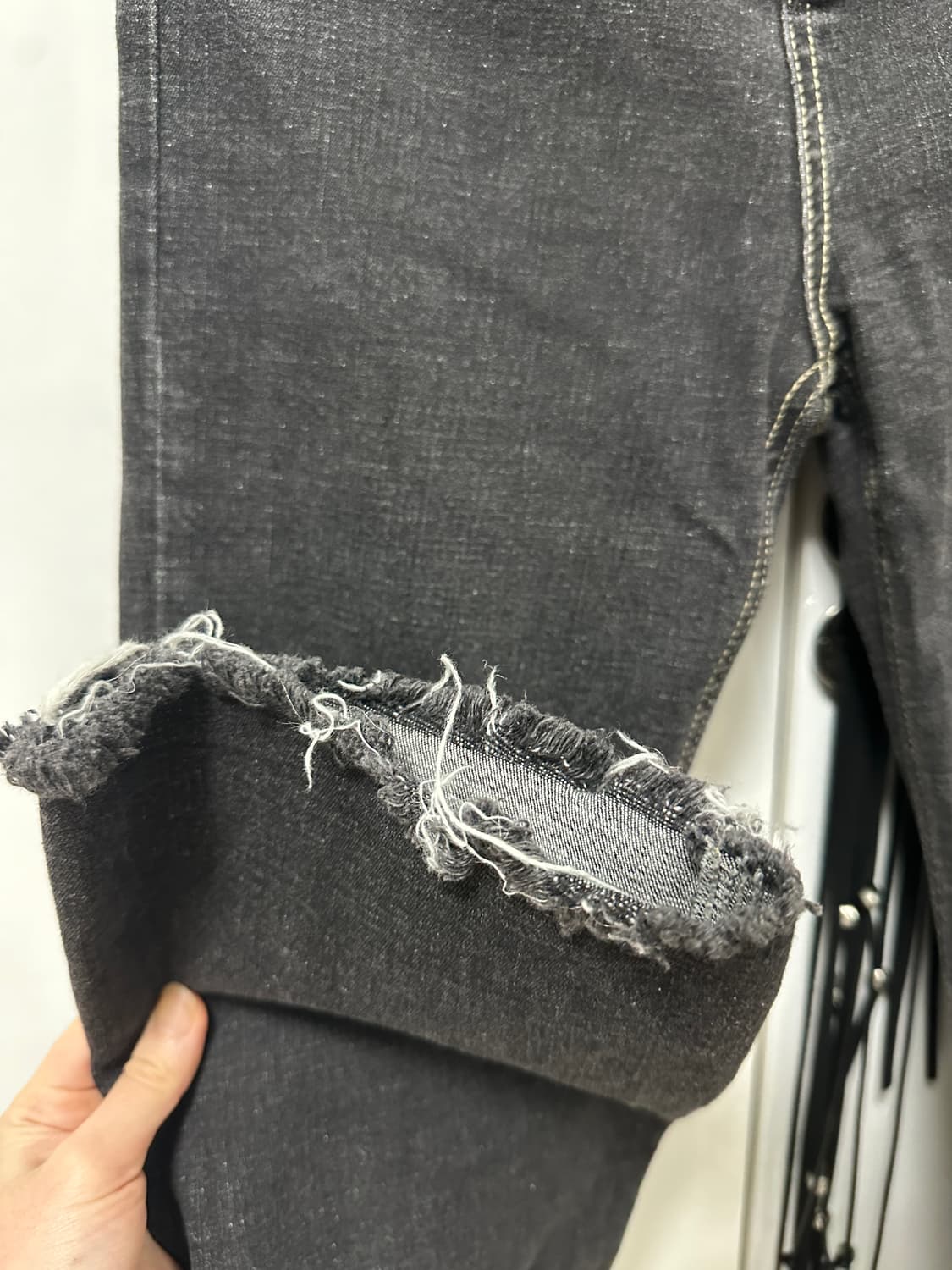 하이웨스트 스판 생지 팬츠 상품이미지6