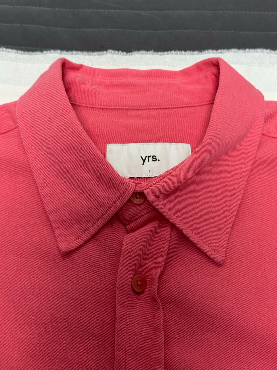이얼즈어고 / 포이카 코튼 드릴 셔츠 레귤러핏 (코랄) / 2 상품이미지3