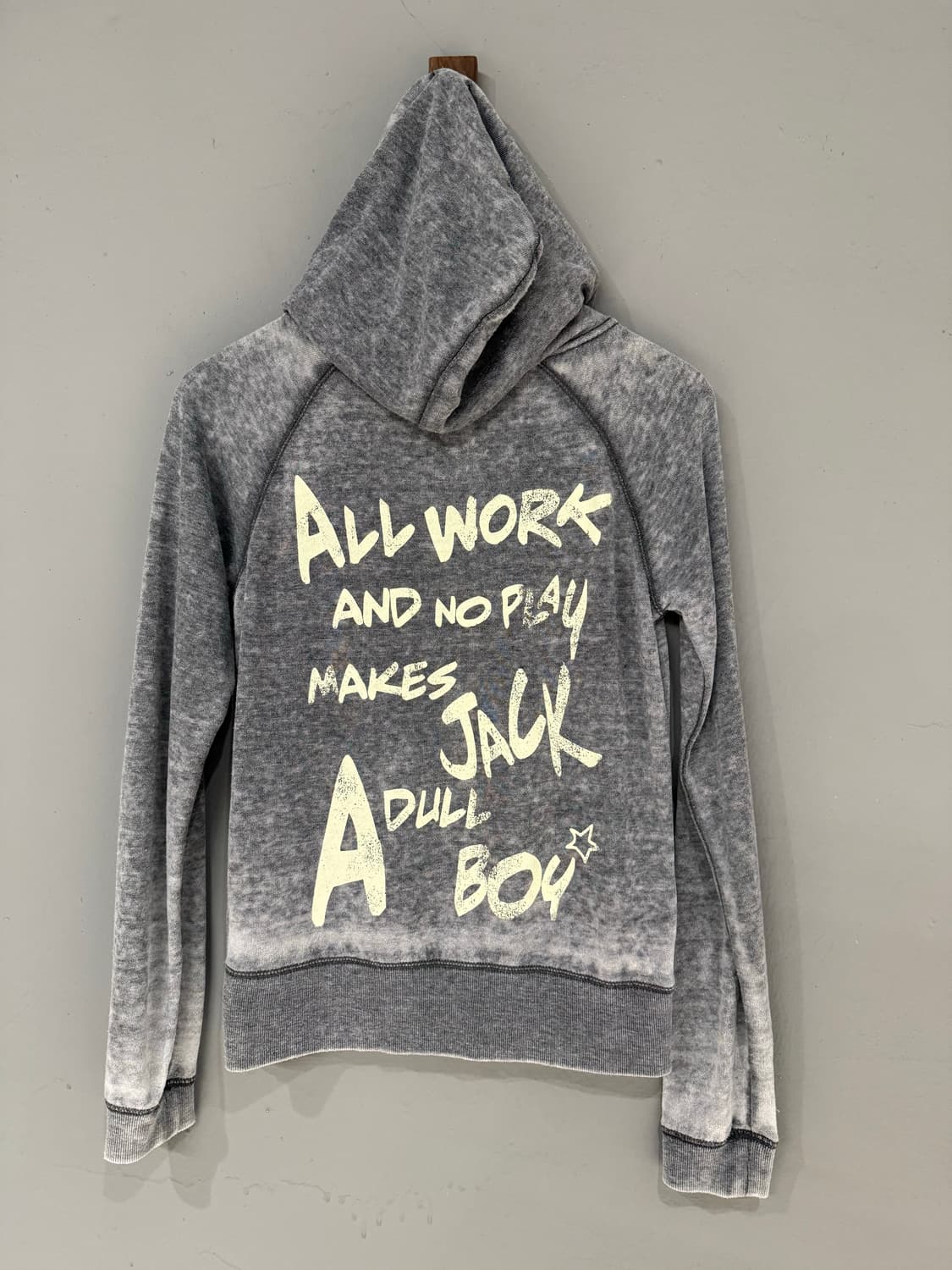 back lettering washing hood zip-up 상품이미지8