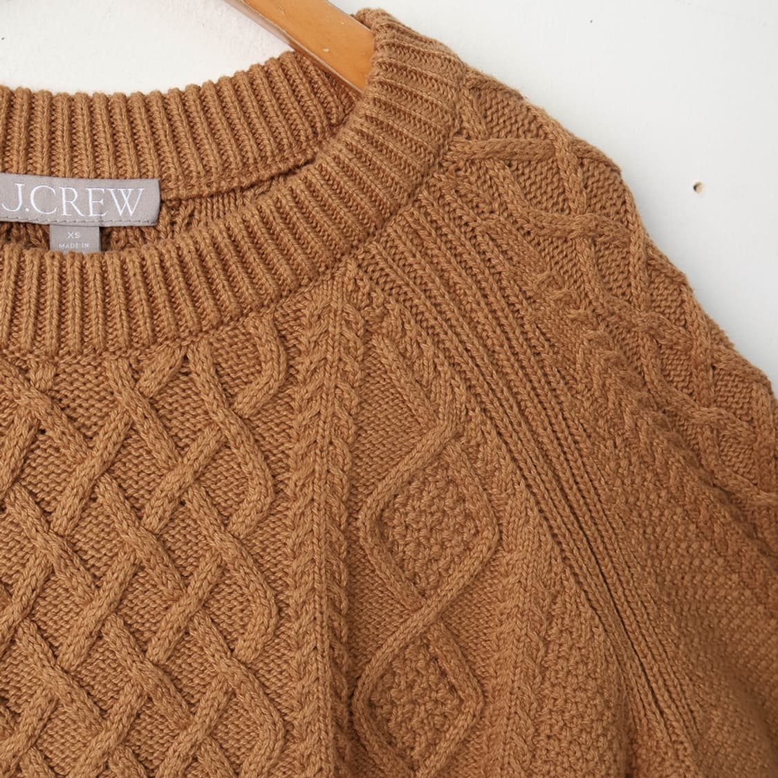 55/새상품 제이크루 코튼 케이블 니트 상품이미지3