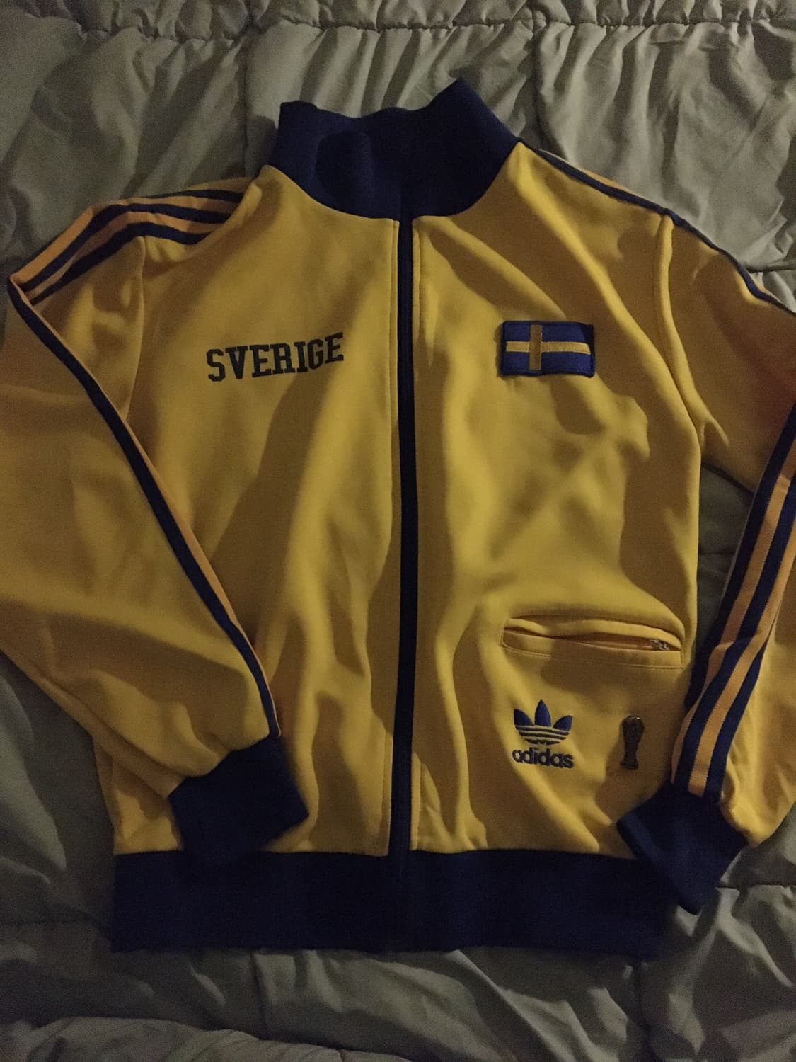 아디다스 스웨덴 트랙탑 져지 옐로우  상품이미지1