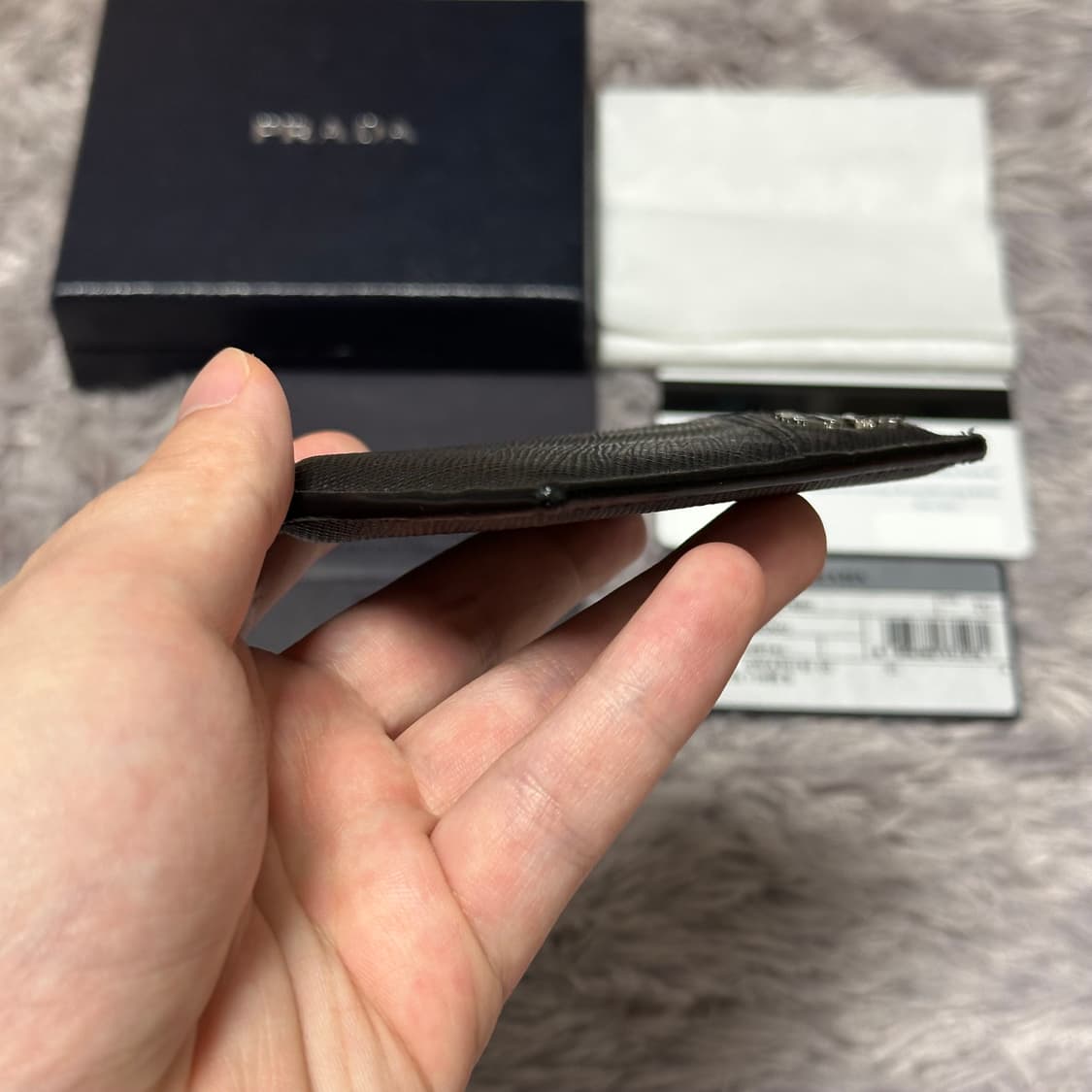 [풀구성] 프라다 사피아노 카드지갑 블랙 상품이미지6