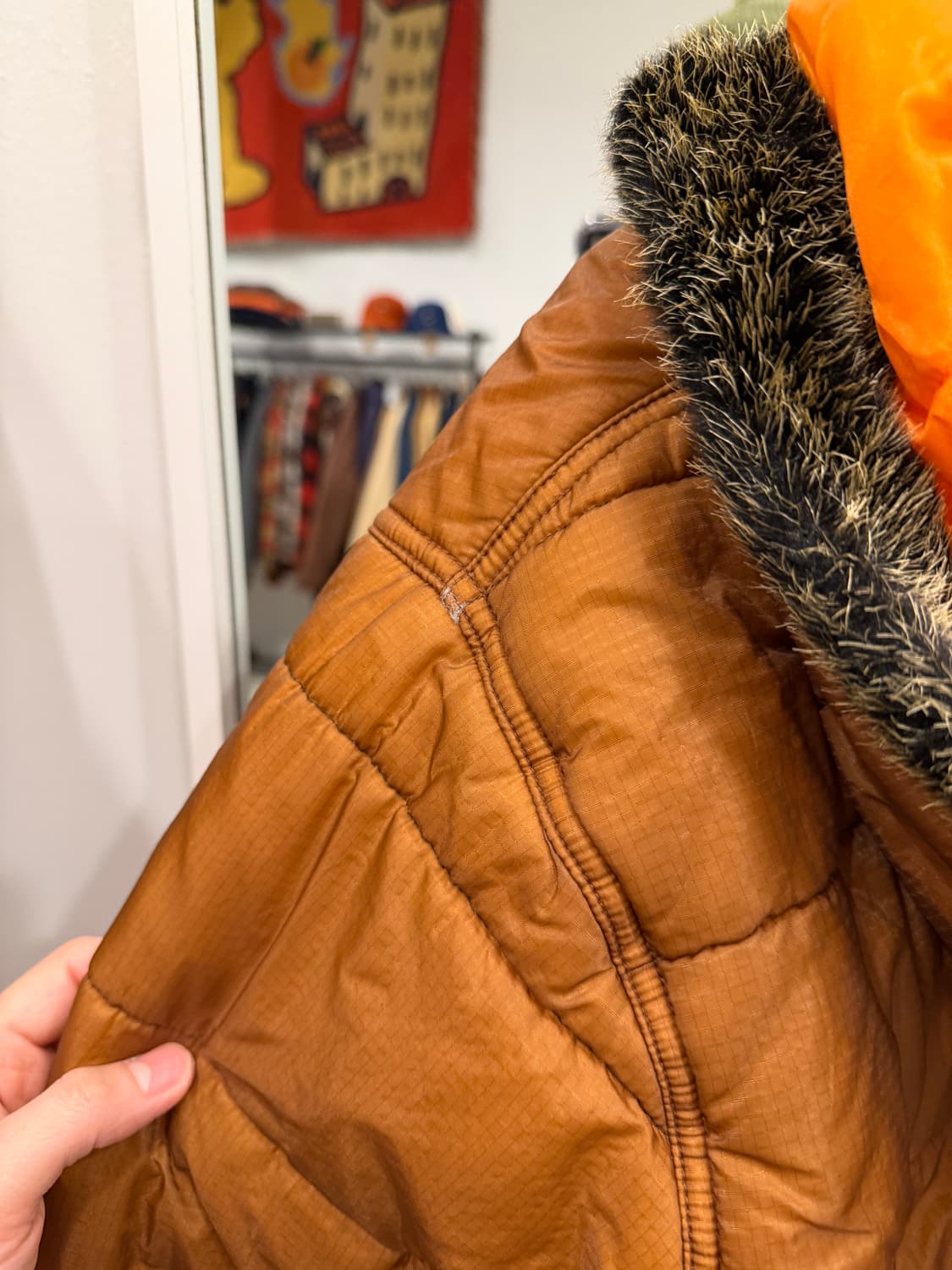 Rifle 빈티지 골드윙 후드 푸퍼 자켓 (made in Italy) 상품이미지8