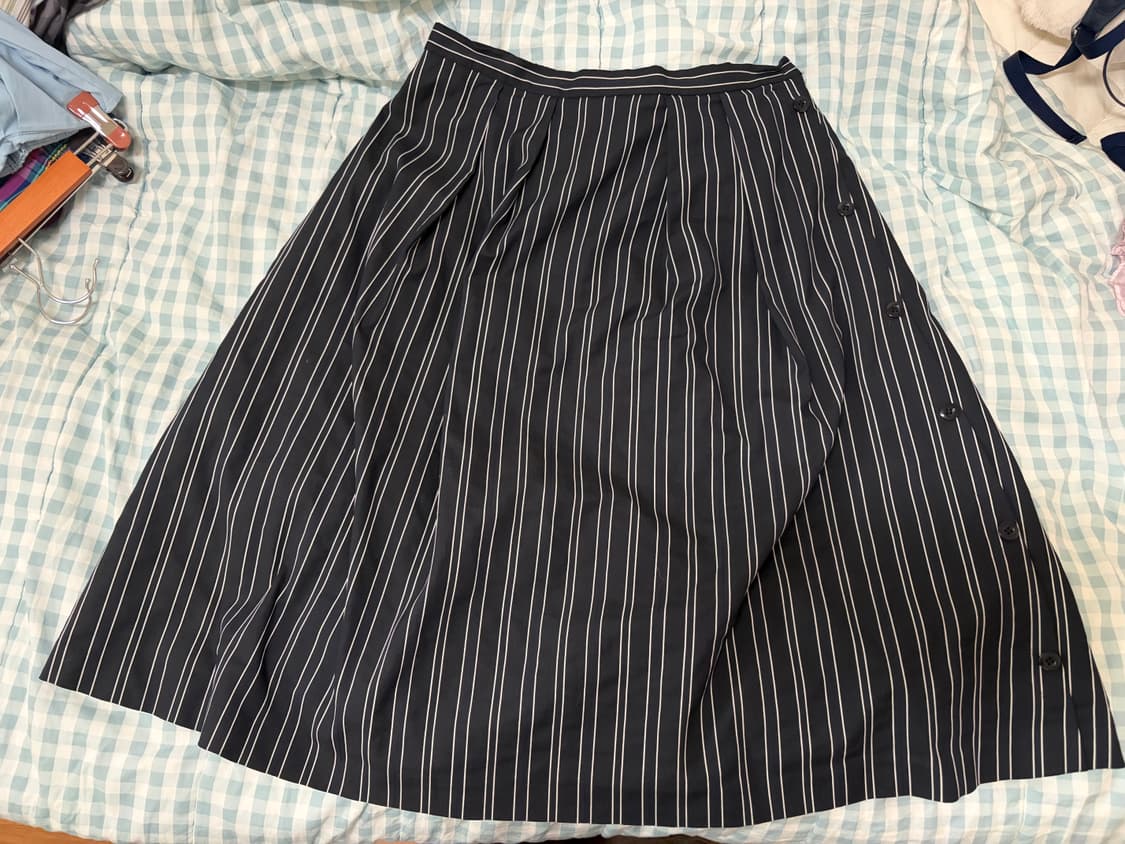스트라이프 빈티지 스커트 상품이미지2