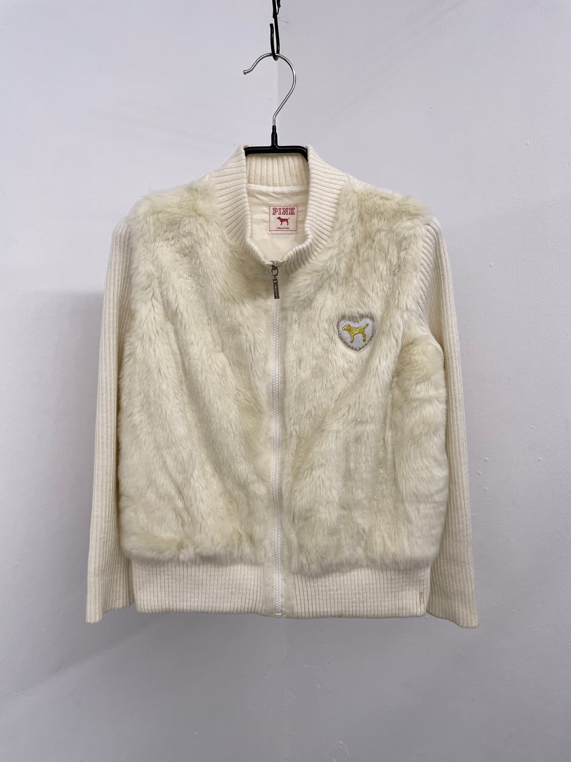 pink 아이보리 퍼니트 집업 상품이미지5