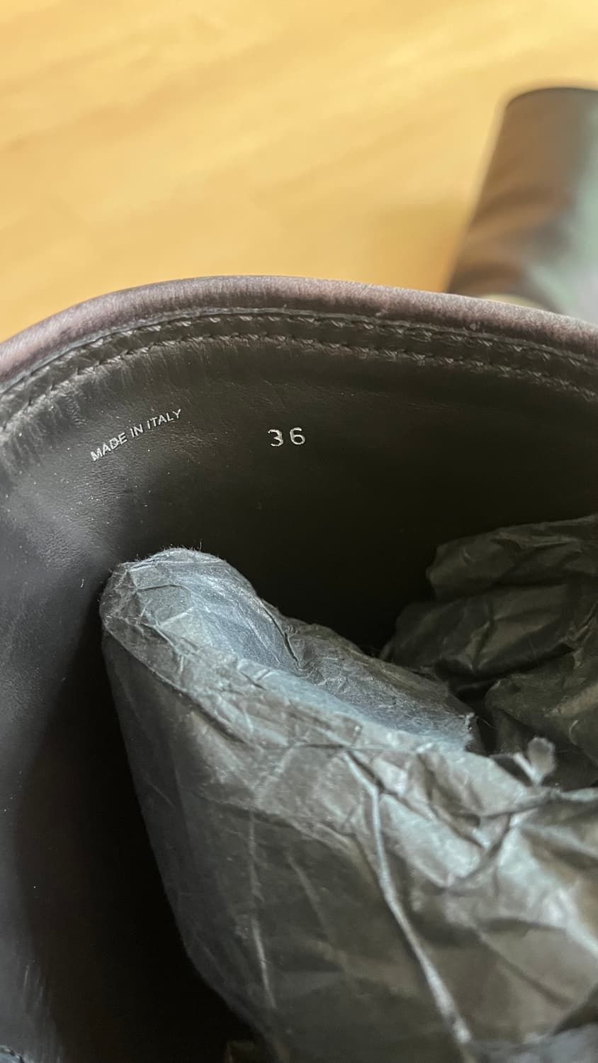 [급처] miumiu 가죽부츠 블랙 36 상품이미지5