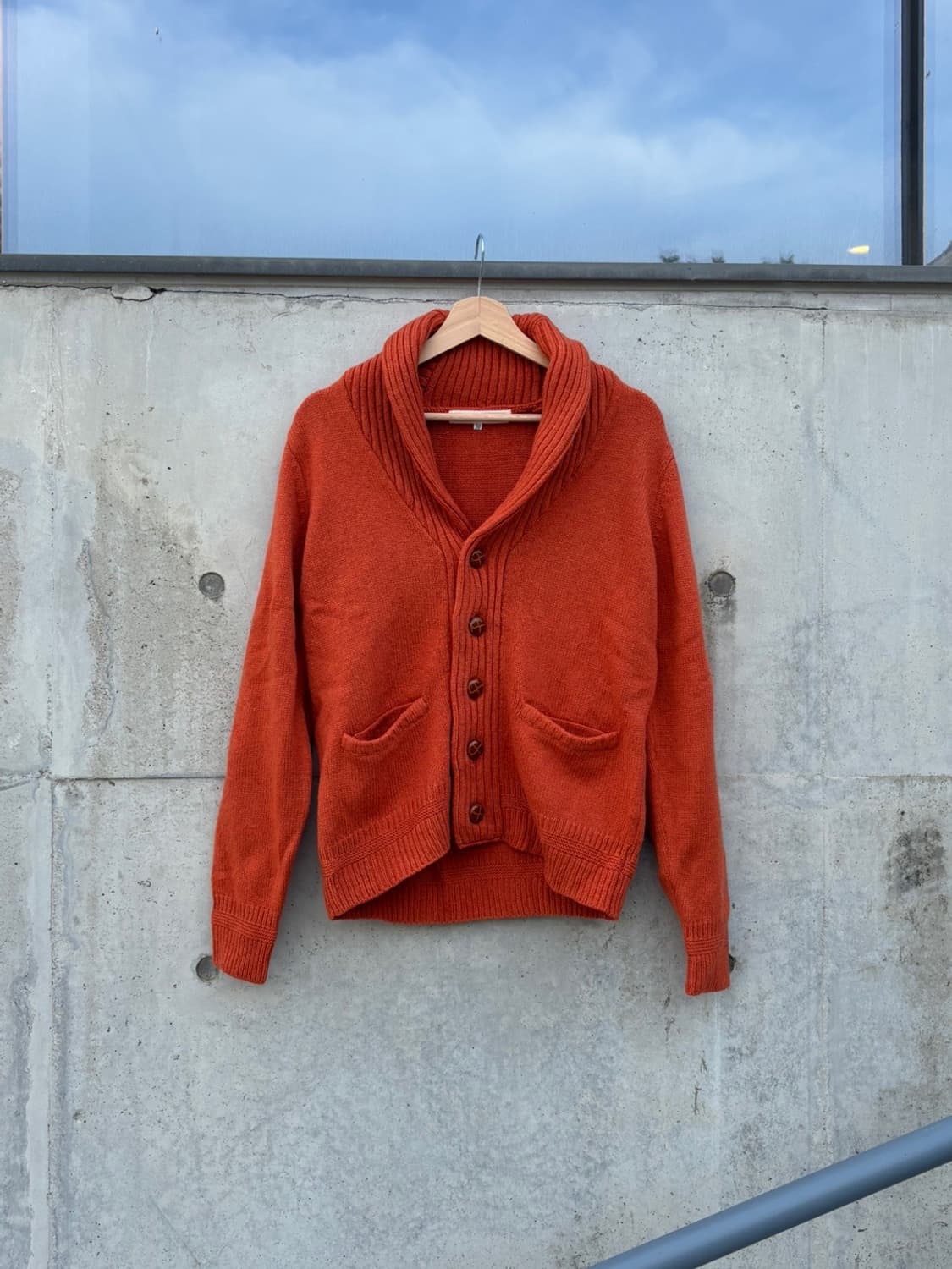 Simplicite Plus Orange Knit Cardigan 상품이미지1