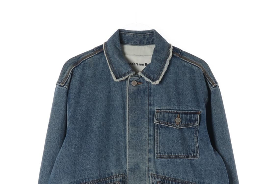 앤더슨벨 로우 컷 디테일 데님 자켓 L 상품이미지3