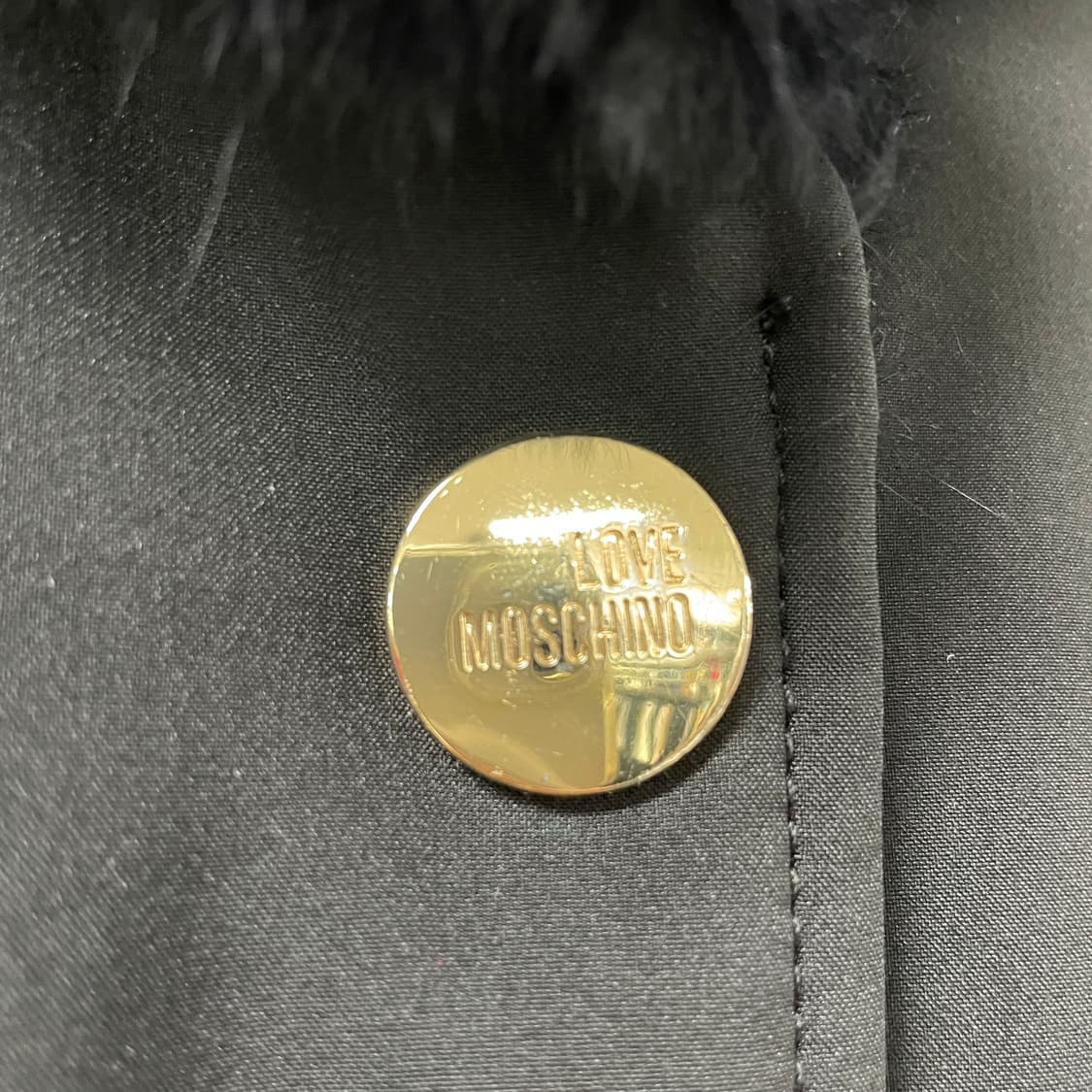 모스키노 퍼 코트 블랙 38(W) 상품이미지4