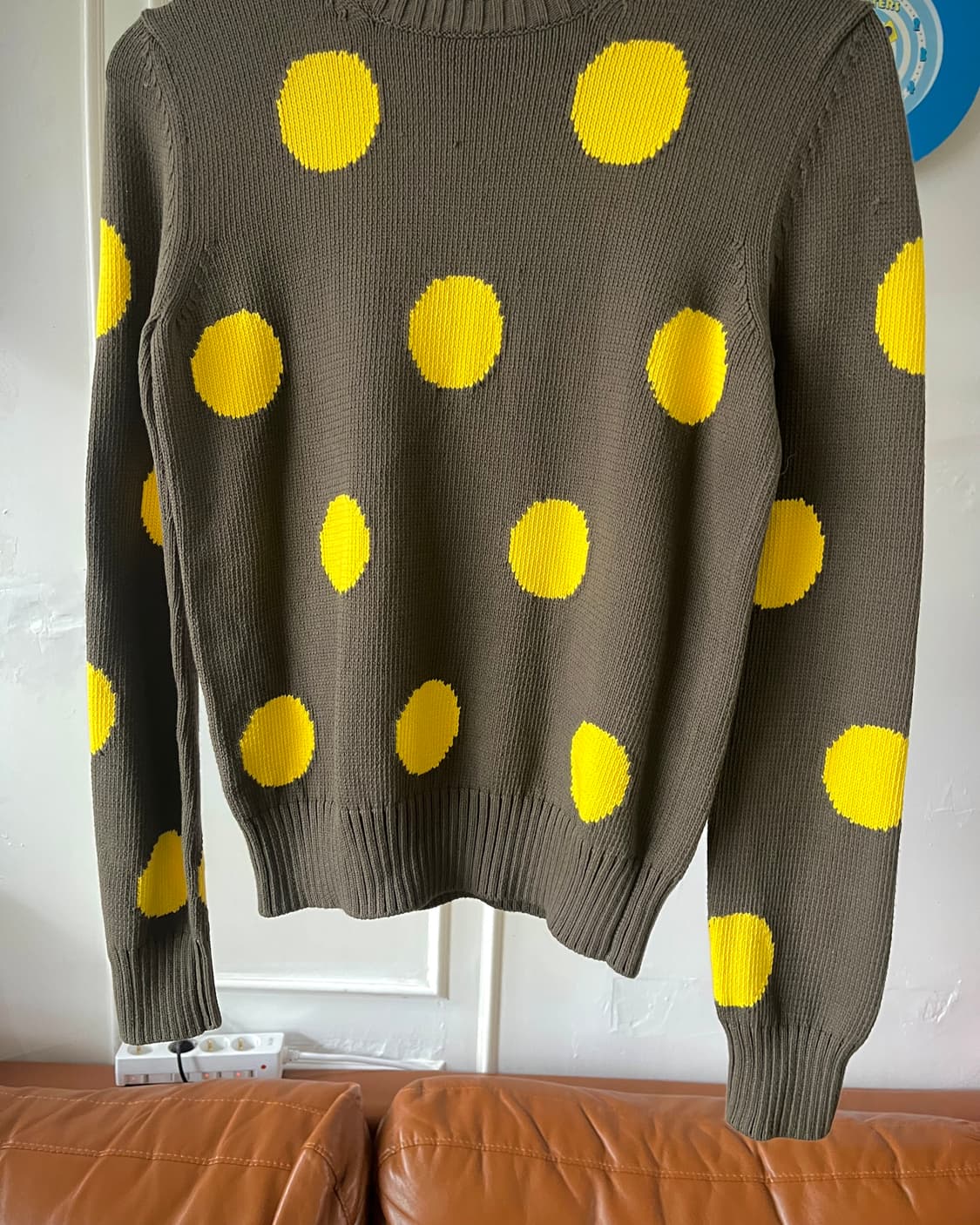 Max Mara Yellow Big Dot Knit Sweater 상품이미지6