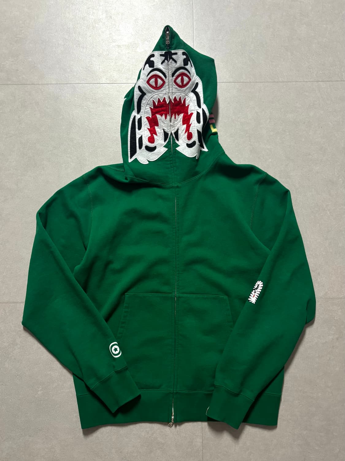 BAPE 베이프 화이트 타이거 풀 후드집업 상품이미지3