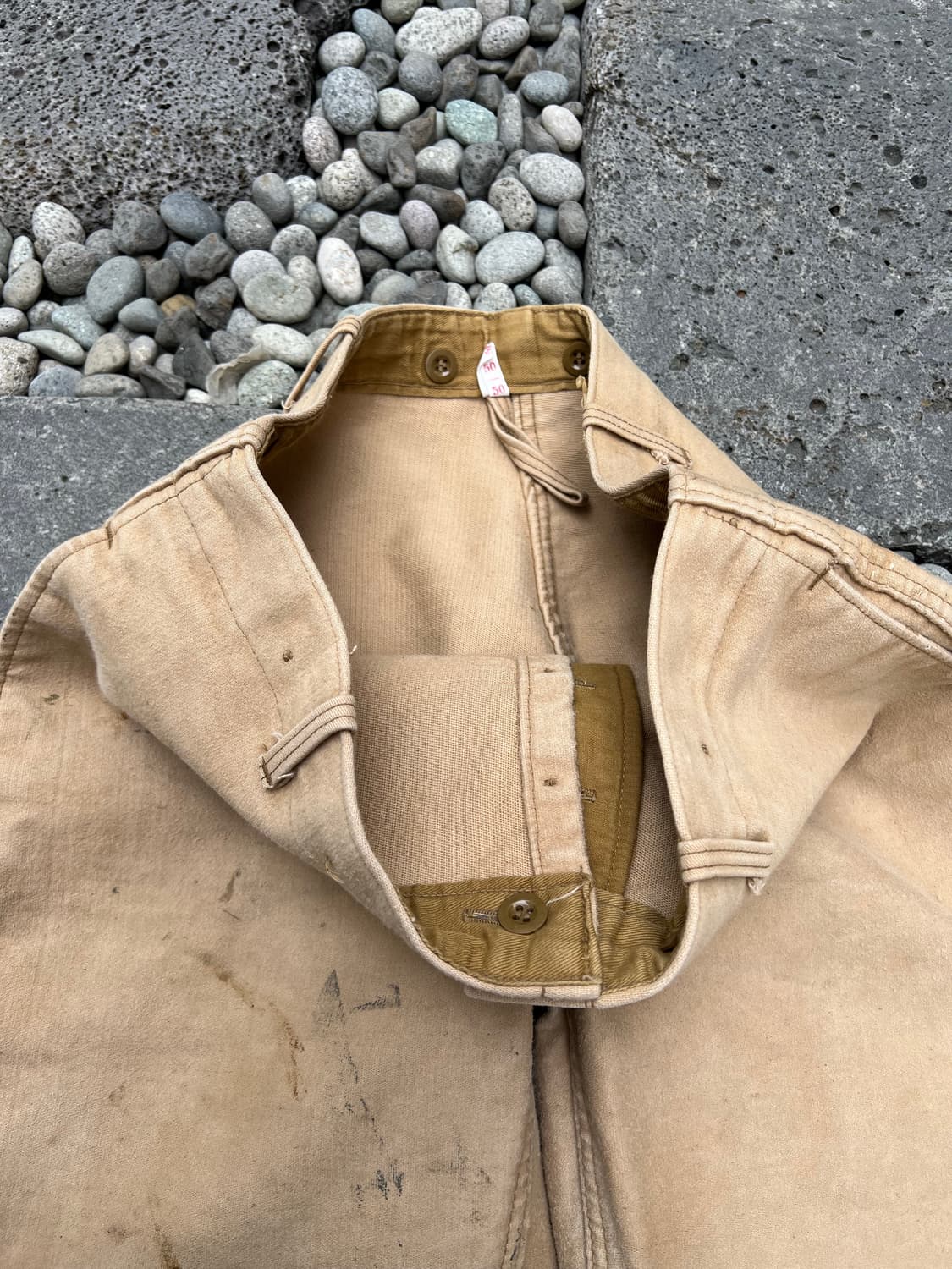 (36인치)OLD VINTAGE FADED BEIGE 몰스킨워크팬츠 상품이미지7