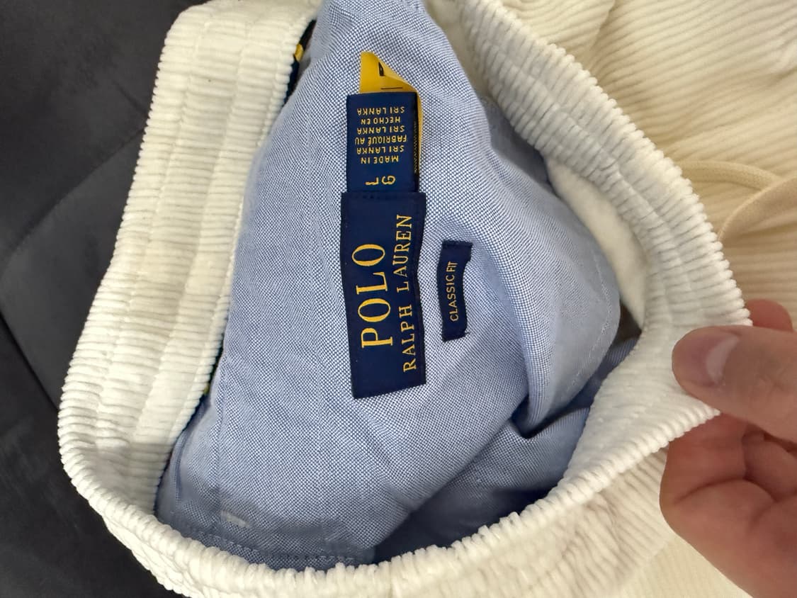 폴로 프렙스터 코듀로이 크림화이트 라지사이즈 상품이미지2