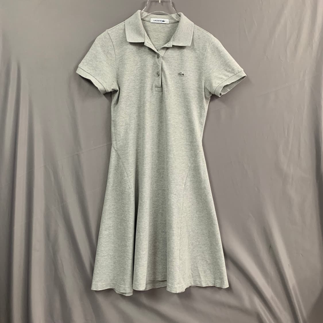 34 라코스테 절개 플레어 PK 반팔 카라티 폴로 원피스 상품이미지1