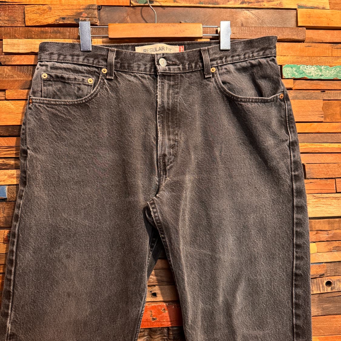 00s Levis 505 Cutted Black Denim Pants 상품이미지5