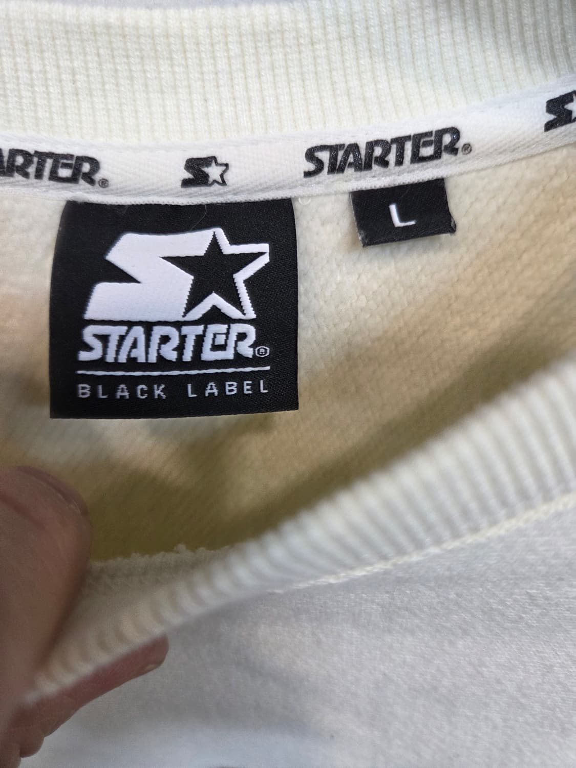 스타터 블랙 라벨 빅 백로고 기모 맨투맨 L 상품이미지6