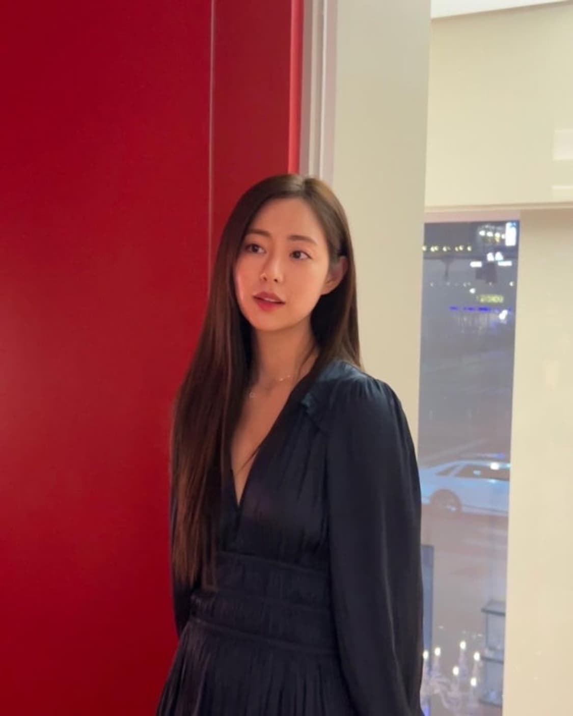 Maje 마쥬 신슬기 새틴 원피스 상품이미지2