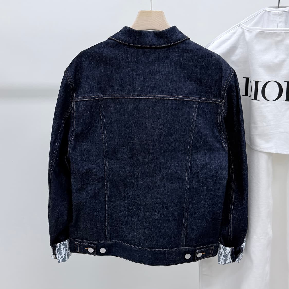 [미사용/선물가능] 디올 오블리크 데님 트러커 청자켓 50사이즈 상품이미지6