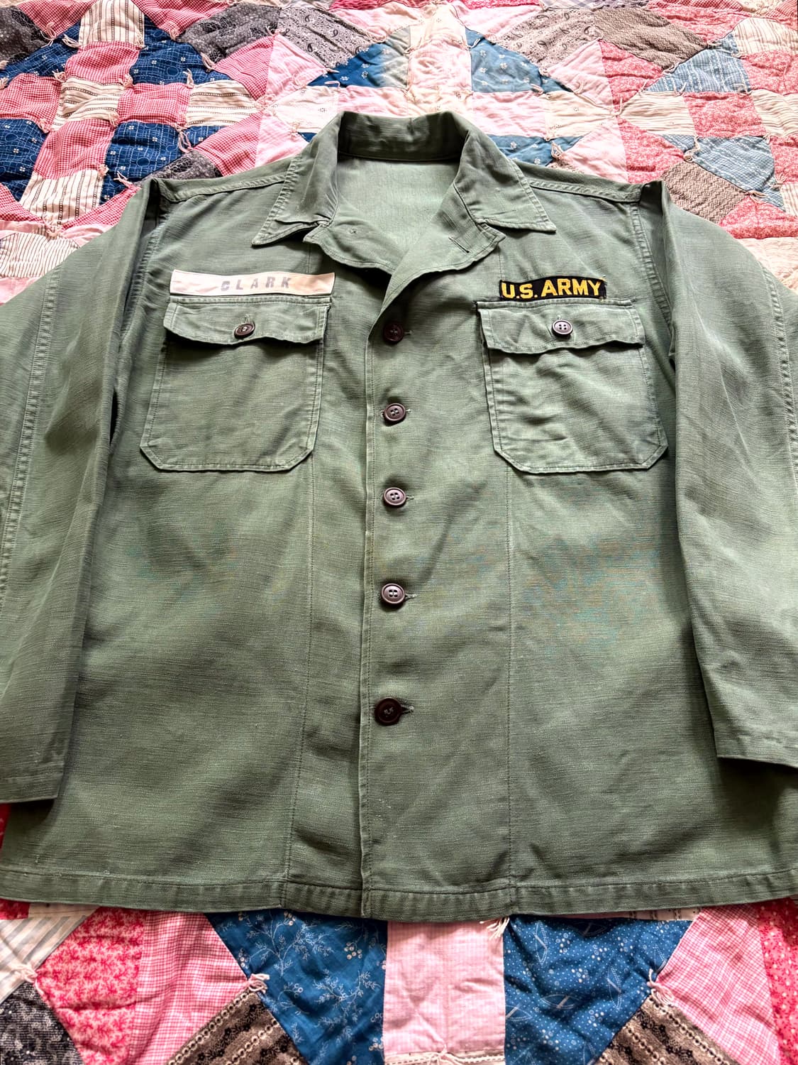 60's 미군 OG 107 퍼티그 셔츠 100~105 상품이미지5