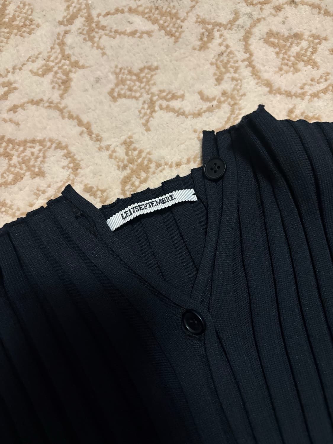 Le917 le17septembre 플리츠 반팔 가디건  상품이미지3