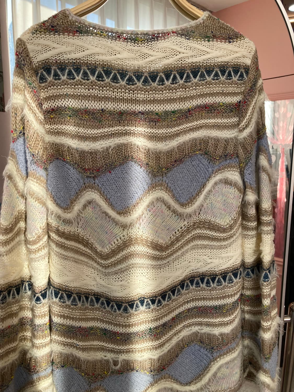 에스닉 아이보리 믹스 니트 가디건 상품이미지5