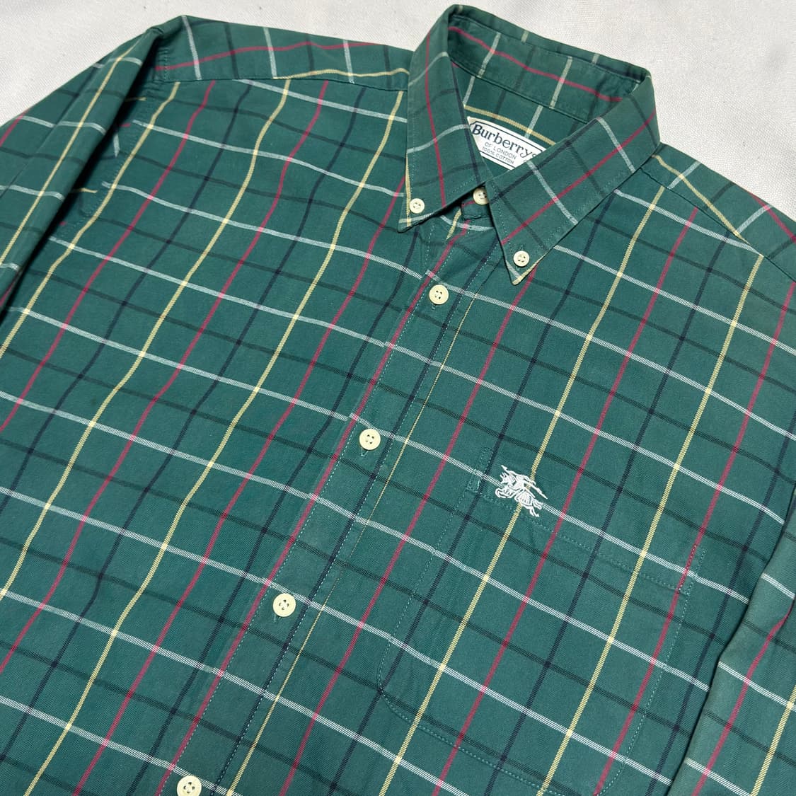 🫶🏻버버리 체크무늬 그린 코튼 셔츠🫶🏻 상품이미지2