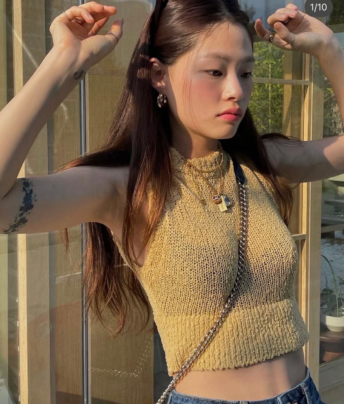 앤아더스토리즈 노랑 니트탑  상품이미지1