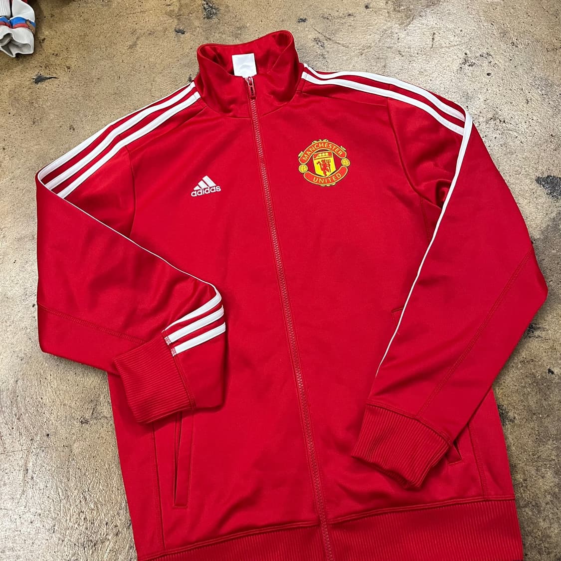 [정품/90] 아디다스 맨체스터 유나이티드 트랙탑 져지 레드 b16 상품이미지1