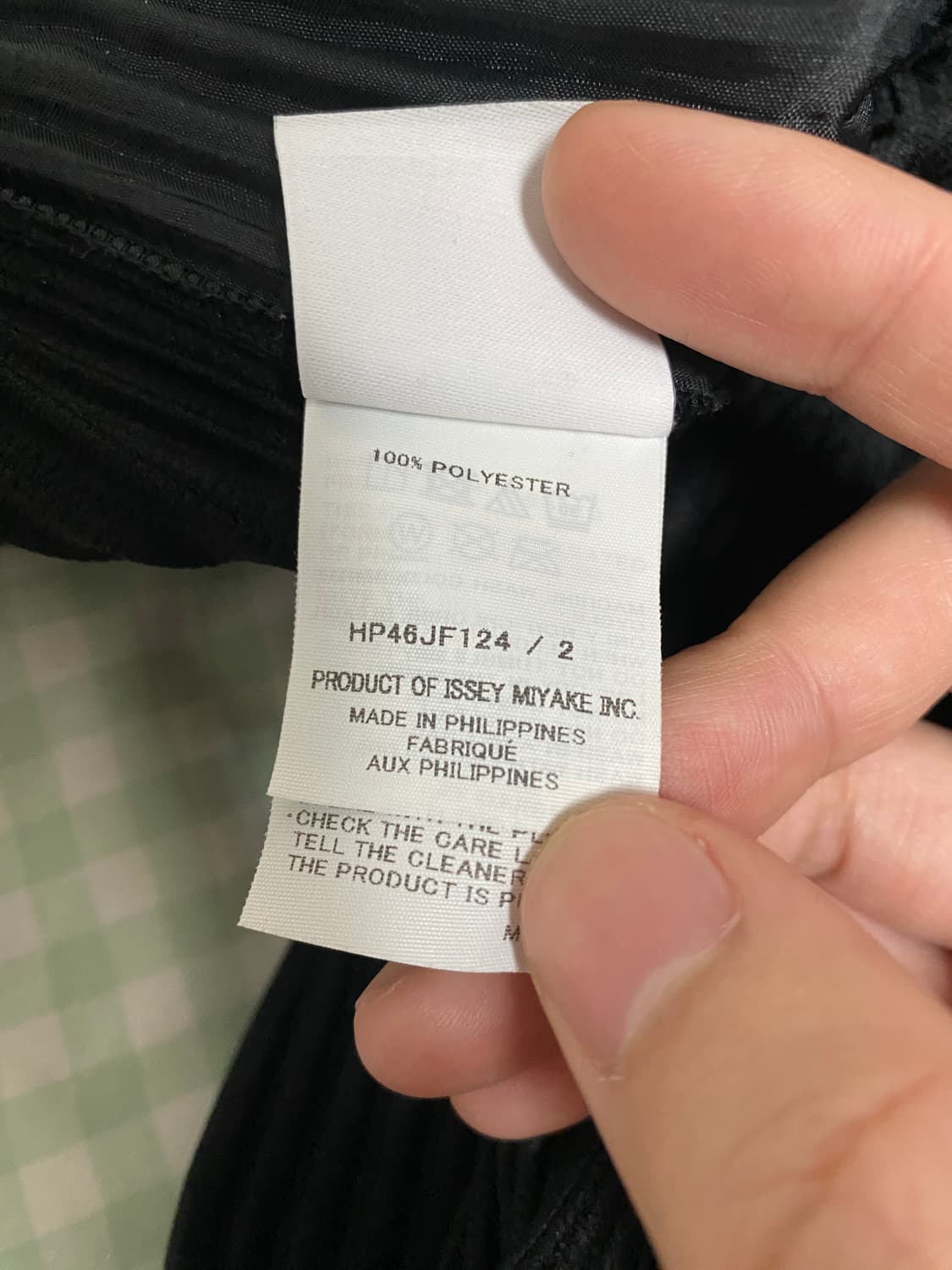 옴므플리세 반바지 블랙 2 상품이미지4