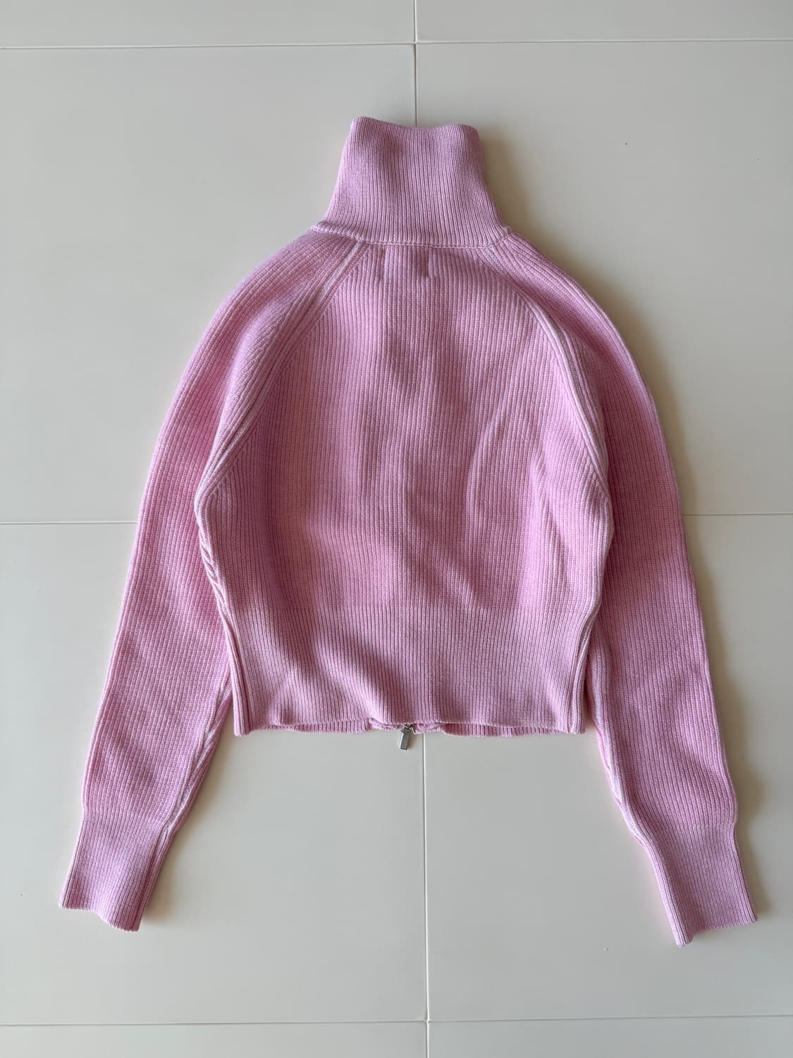 홀페이퍼 투톤 래글런 니트 집업(택없는 새상품) 상품이미지7