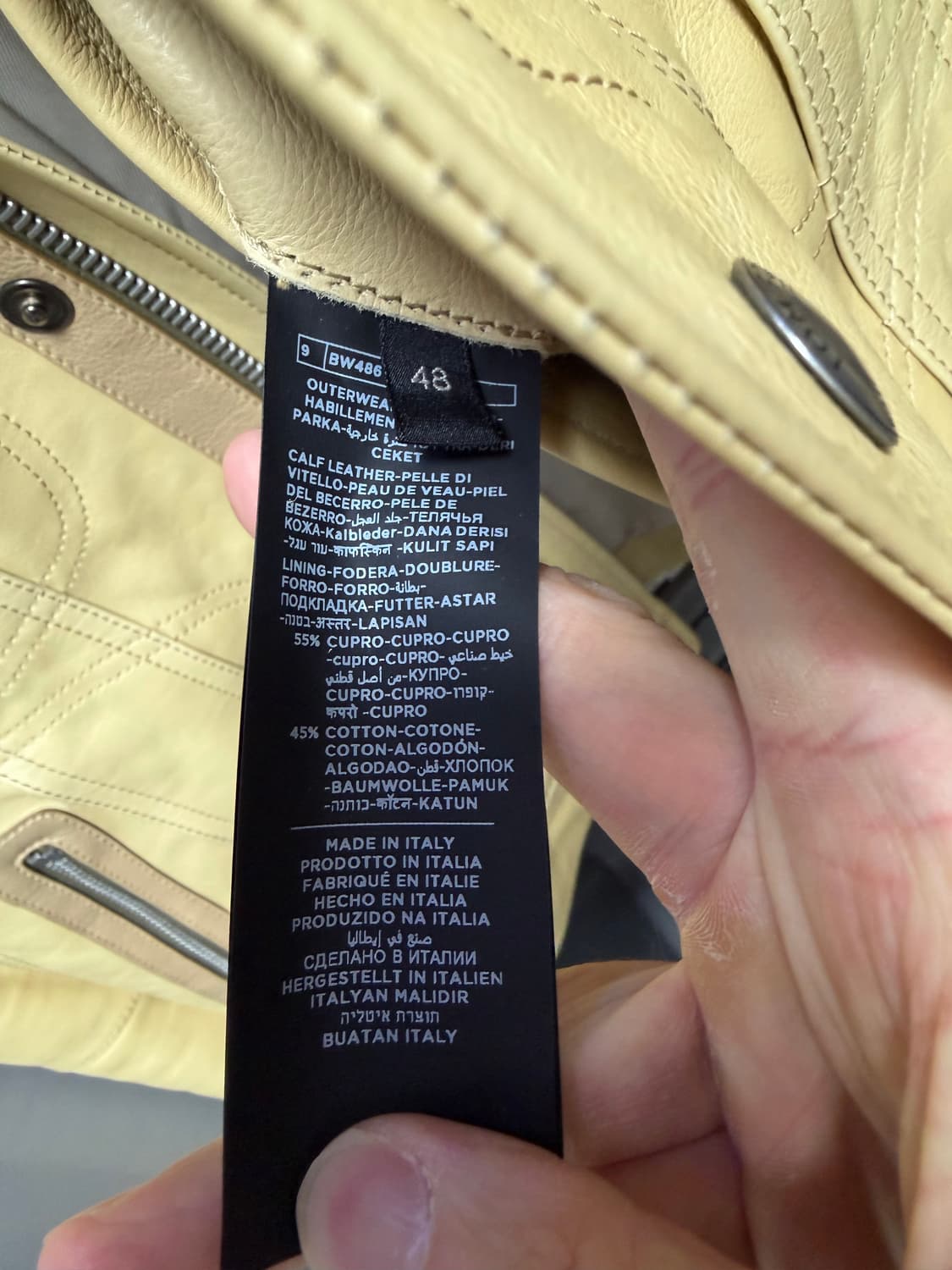 톰포드 레더 자켓 (사이즈 48) 상품이미지4