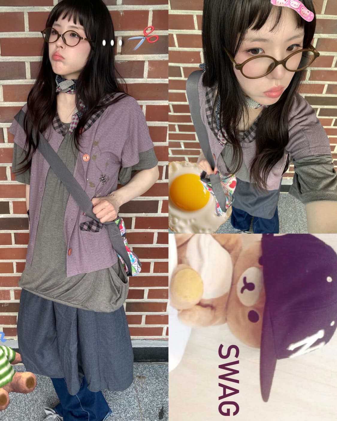 엉뚱괴짜 모카 곰돌이 빈티지 코디세트 5pcs 상품이미지1