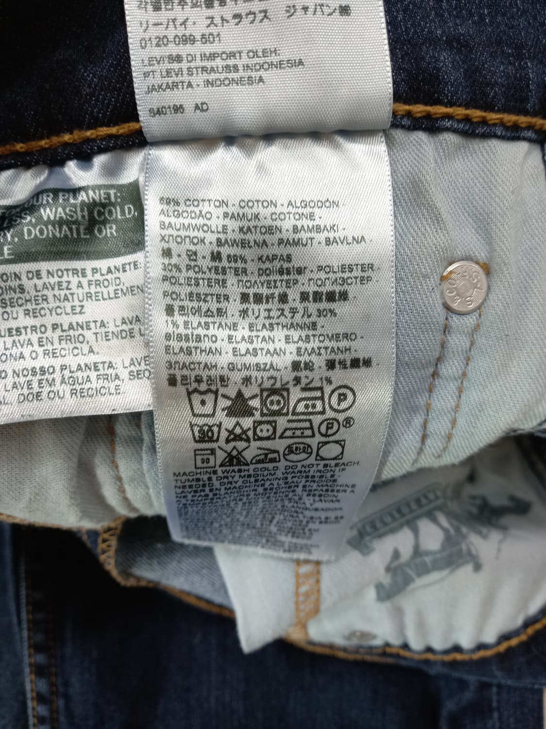 30 리바이스511 스판 슬림일자진 진청 30-176 상품이미지9