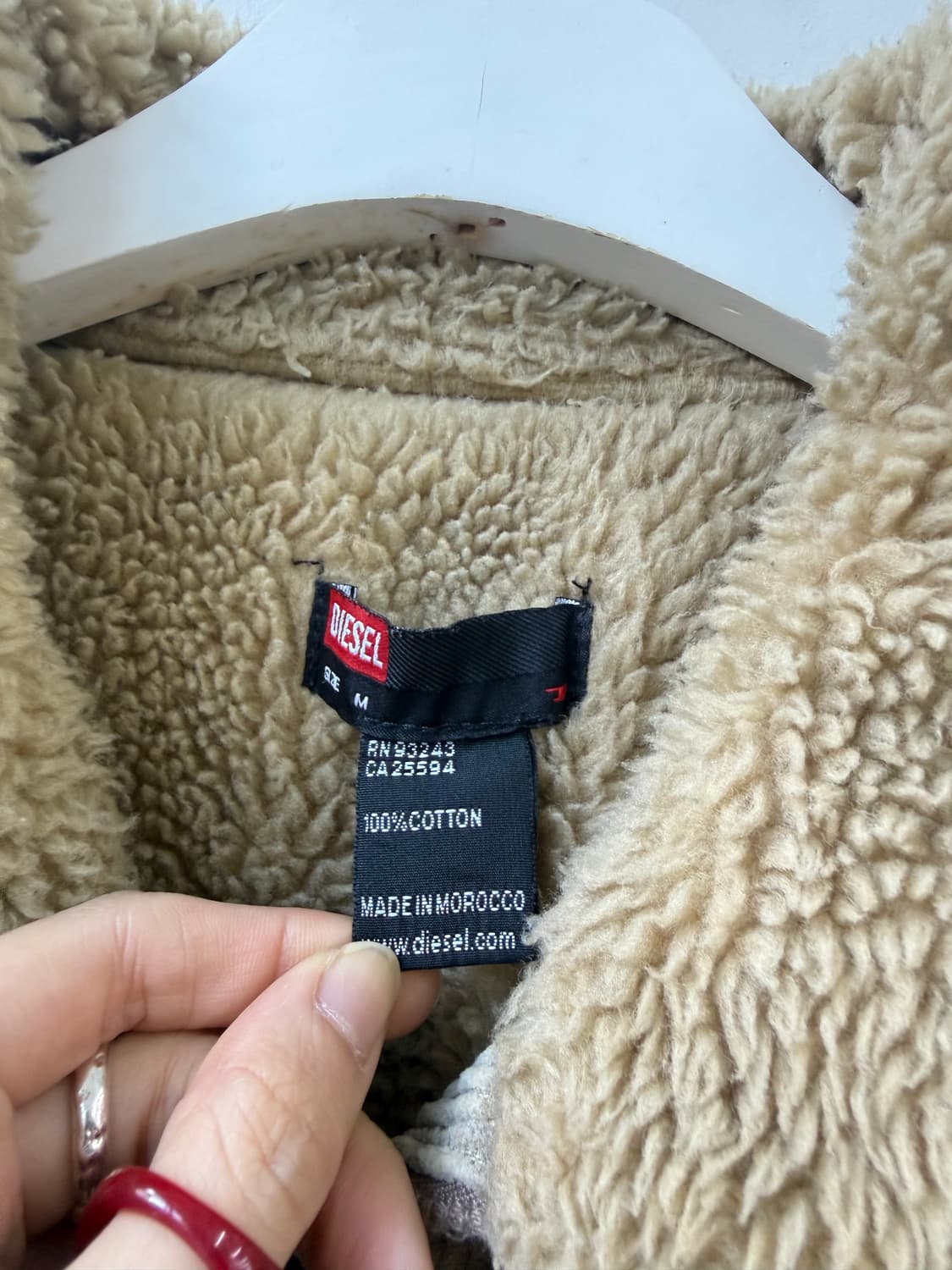 디젤 코듀로이 베이지 무스탕 상품이미지8