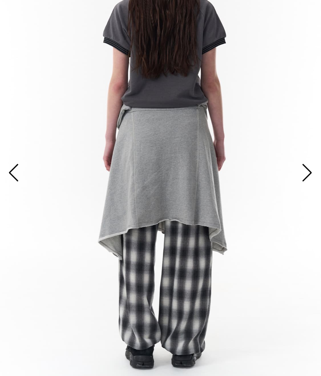 탠스댄스 파히섬 COTTON TIED SKIRT_GRAY 상품이미지3