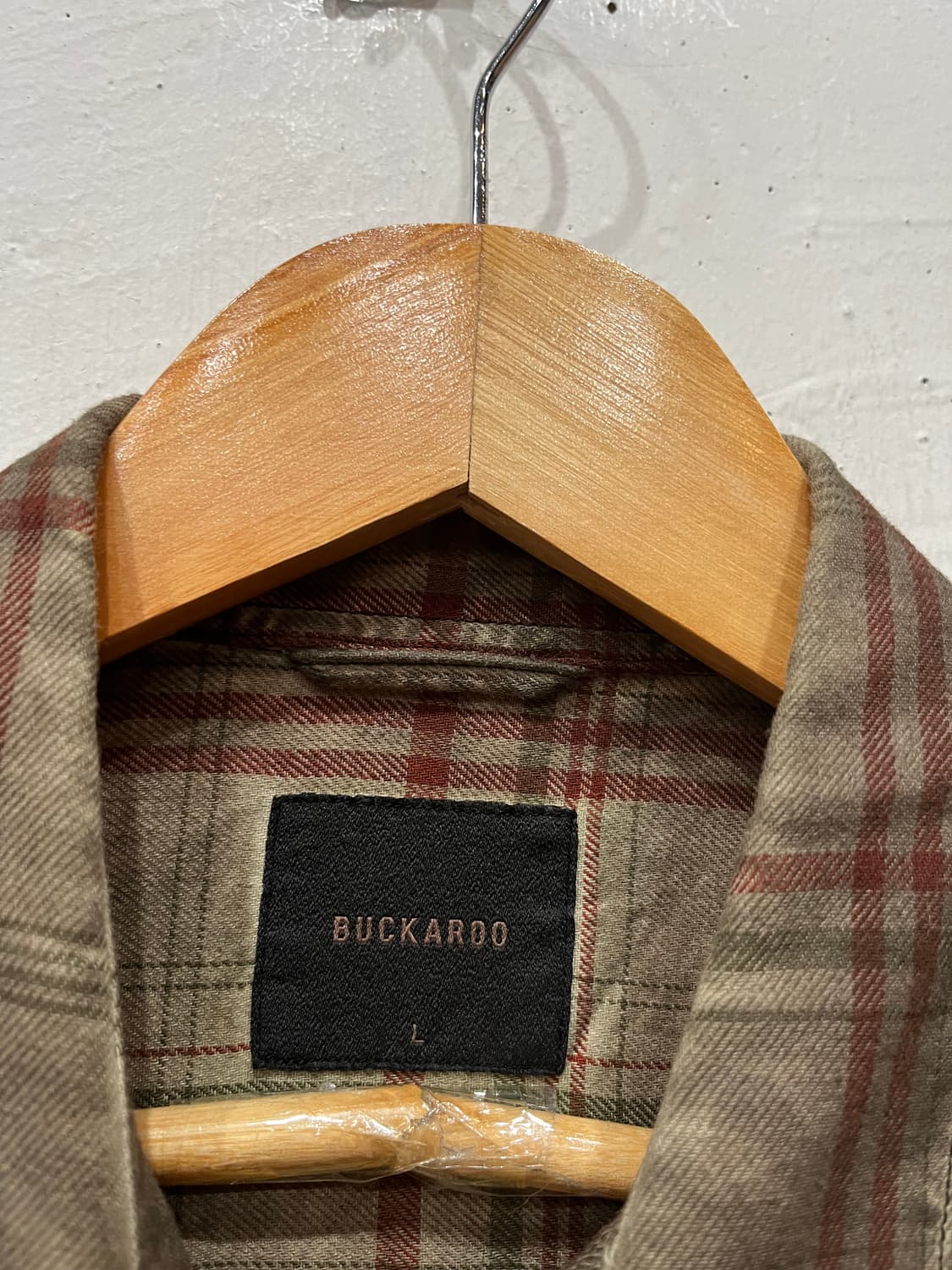 버커루 가먼트다잉 체크 셔츠  상품이미지5