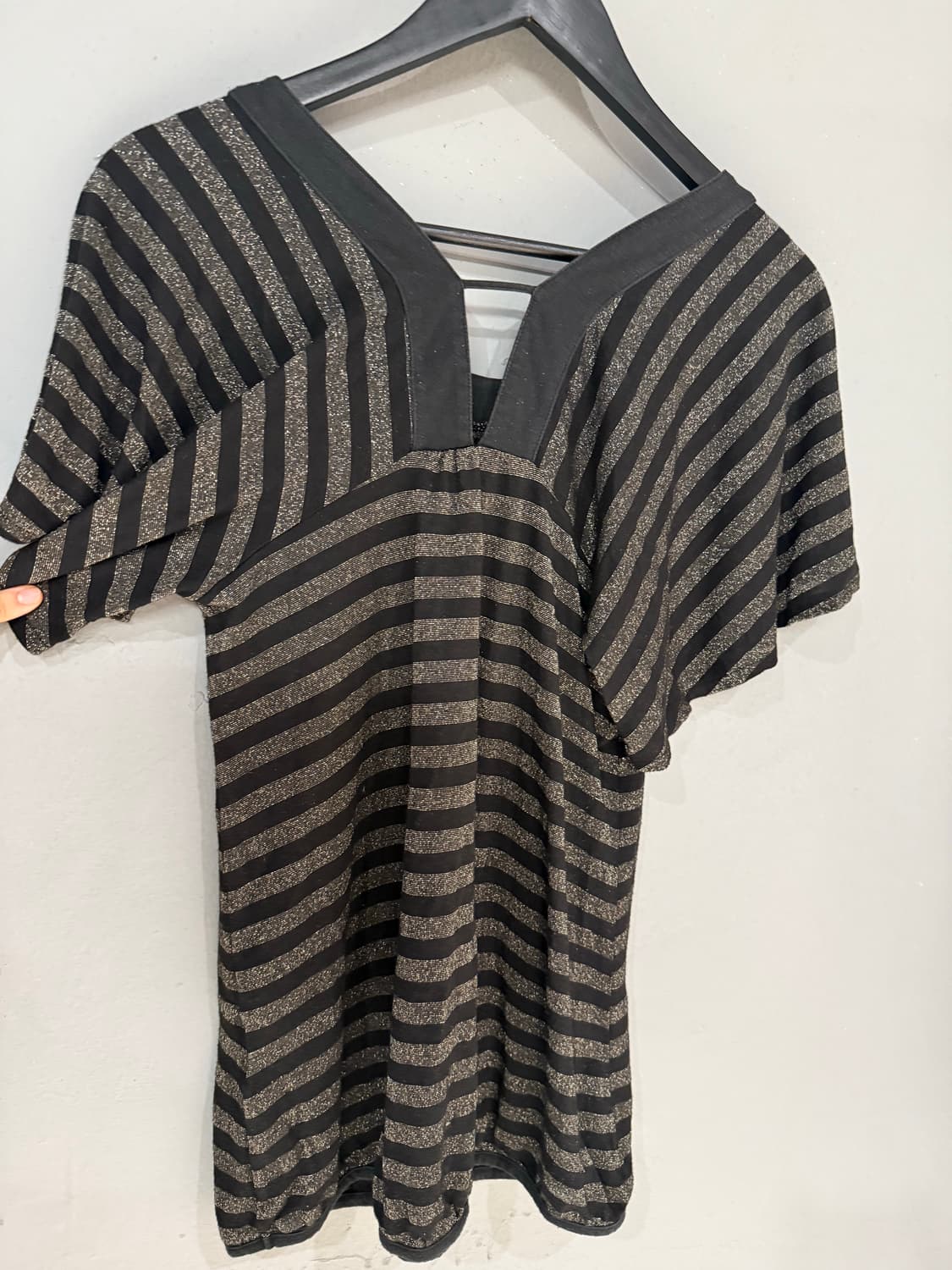 glitter stripe pattern top 상품이미지6