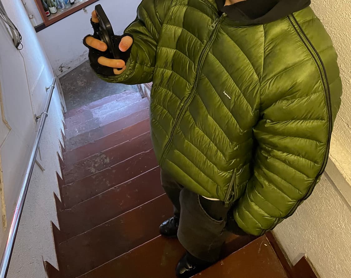 [L] 24 슈프림 마이크로 다운 자켓 올리브 상품이미지2