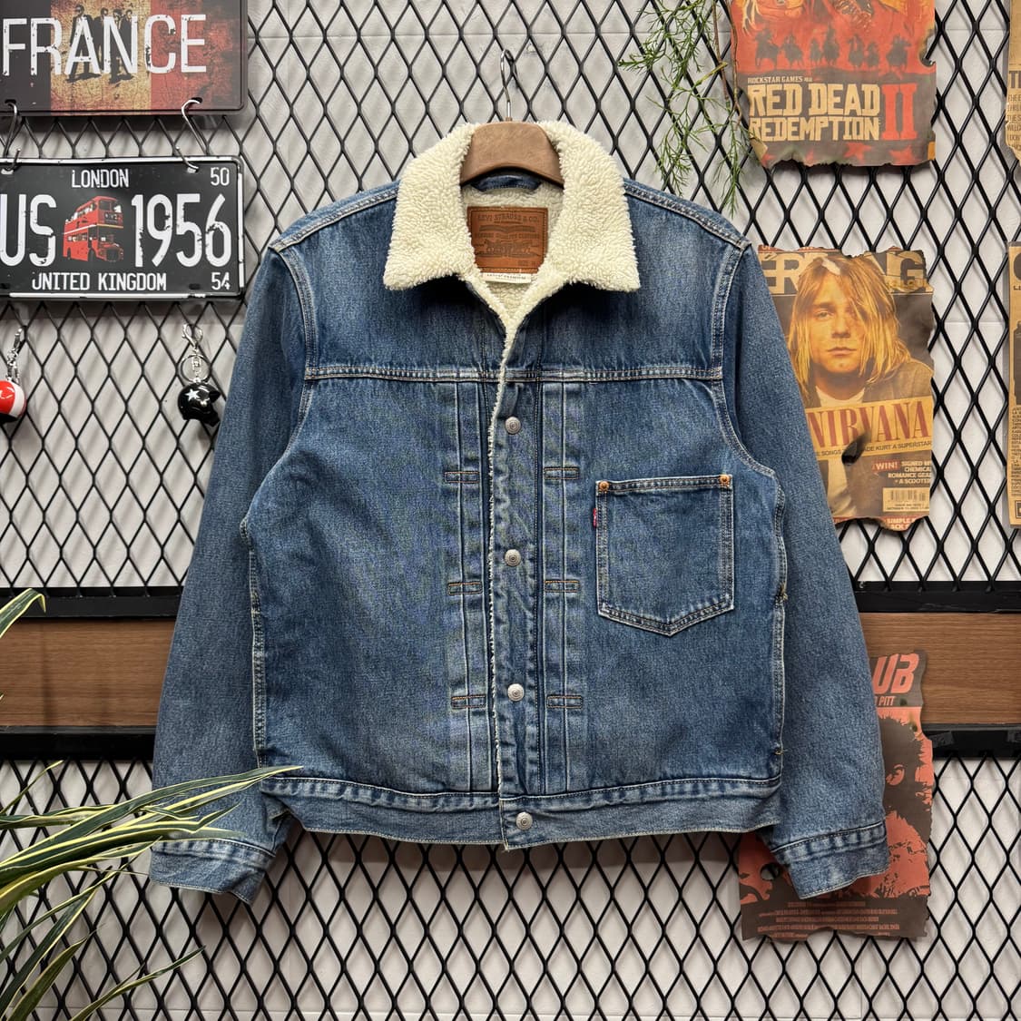 리바이스 타입 1 쉐르파 중청 데님 트러커 자켓 상품이미지1