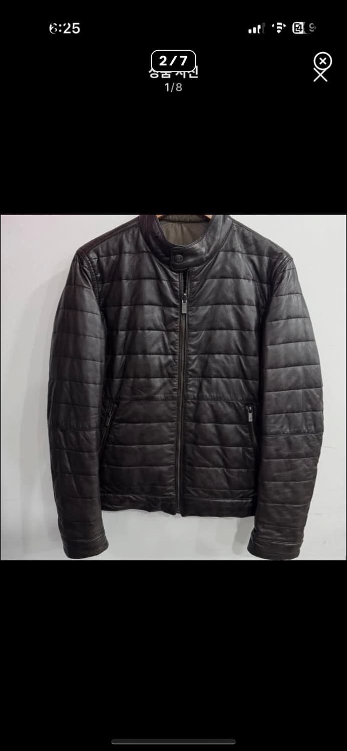 구매)) 마시모두띠 리버시블 양가죽 레더 패딩 다운 구해요 상품이미지2