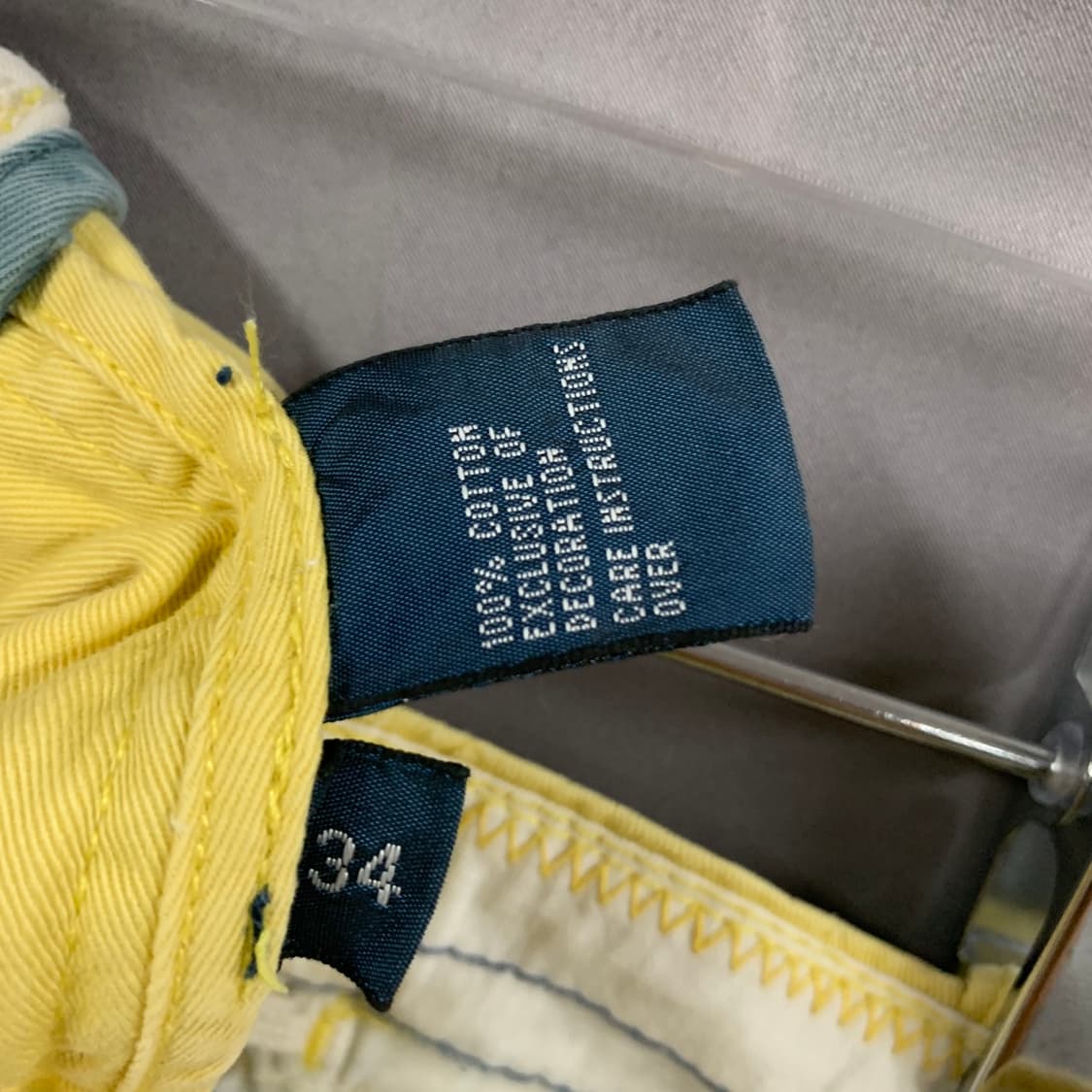 34인치 폴로랄프로렌 옐로우 치노 쇼츠 반바지 상품이미지6