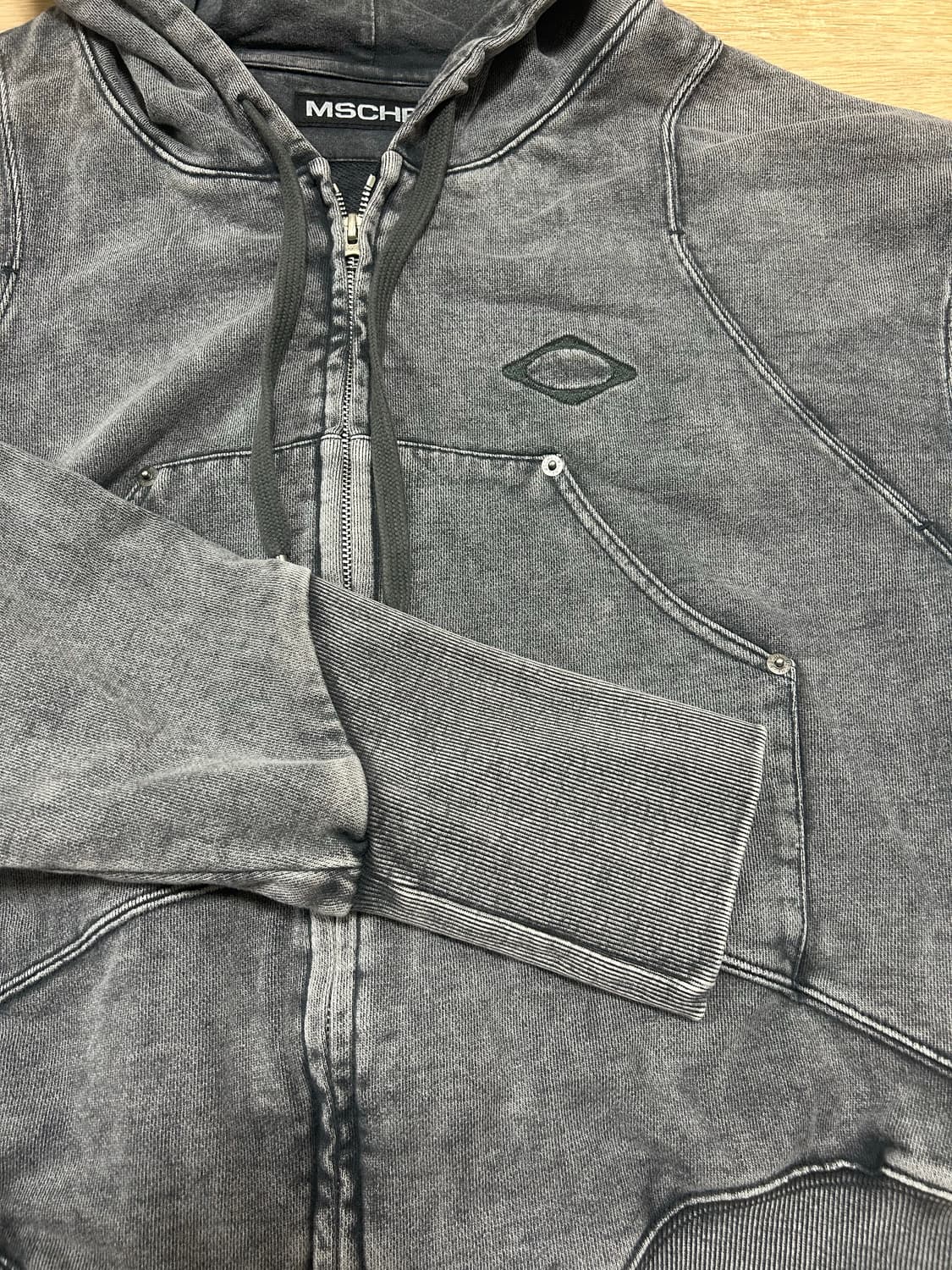 미스치프 BALLOON HOODIE_WASHED CHARCOAL 상품이미지4