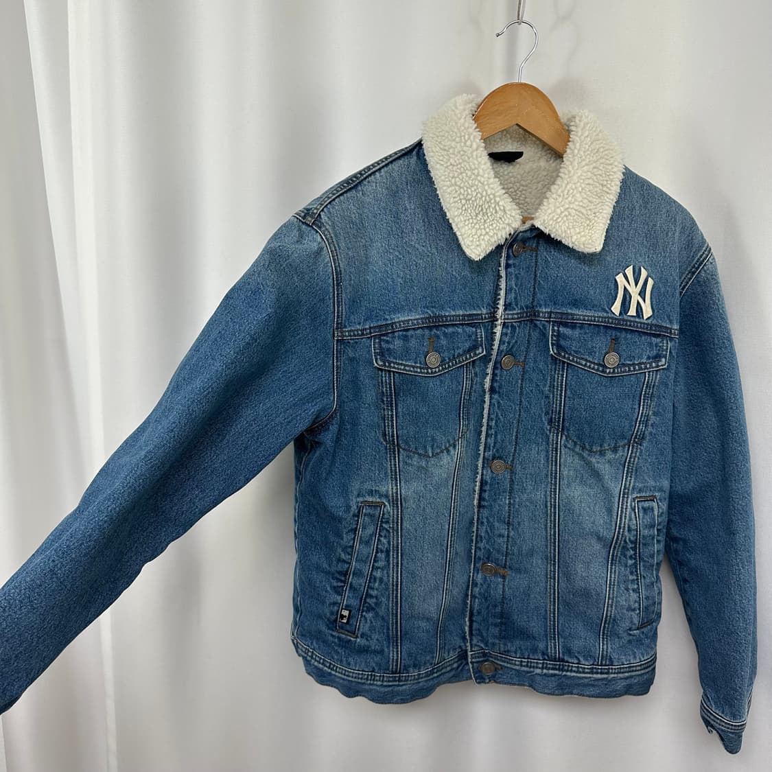   MLB 남성 안감 기모 도톰 데님자켓 100 L 상품이미지2