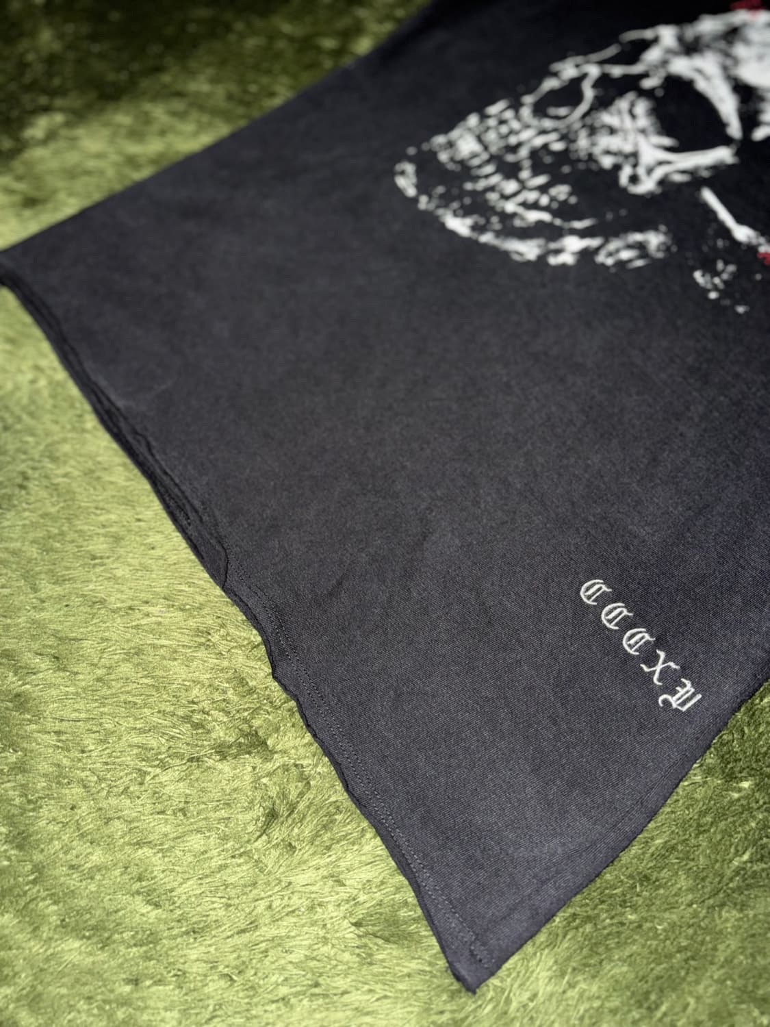 [XL] 존 바바토스 보워리 스컬 엠브로이더리 사틴 스티치 티셔츠 상품이미지6