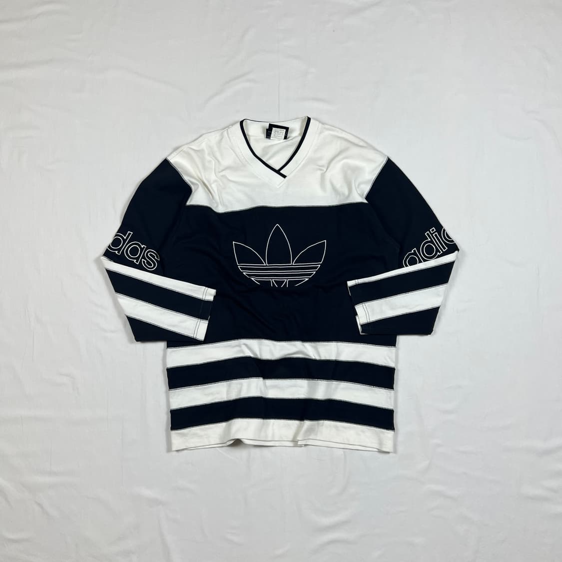 90‘s 아디다스 adidas 빅로고 롱슬리브 긴팔티 상품이미지1