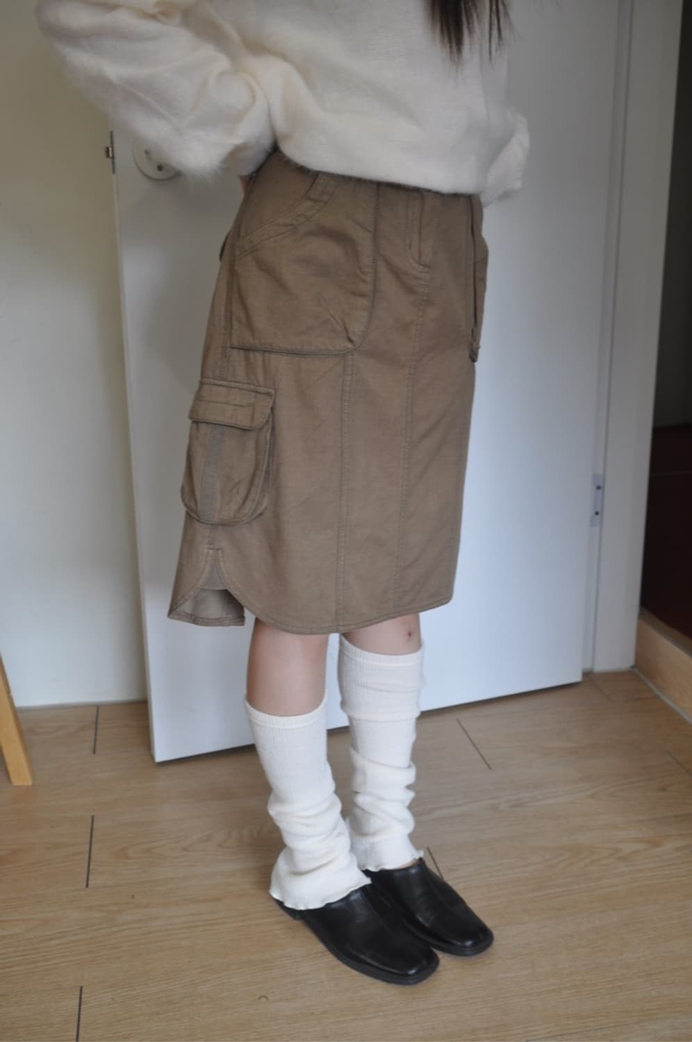 카키 카고 스커트  상품이미지2