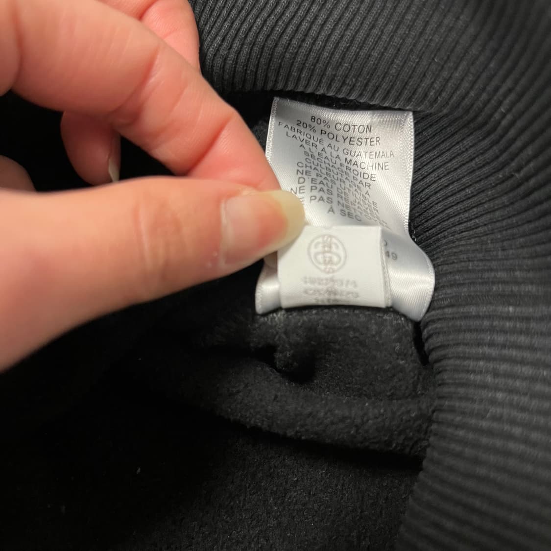 Stüssy black hoodie (후면 프린팅 갈라짐) 상품이미지9