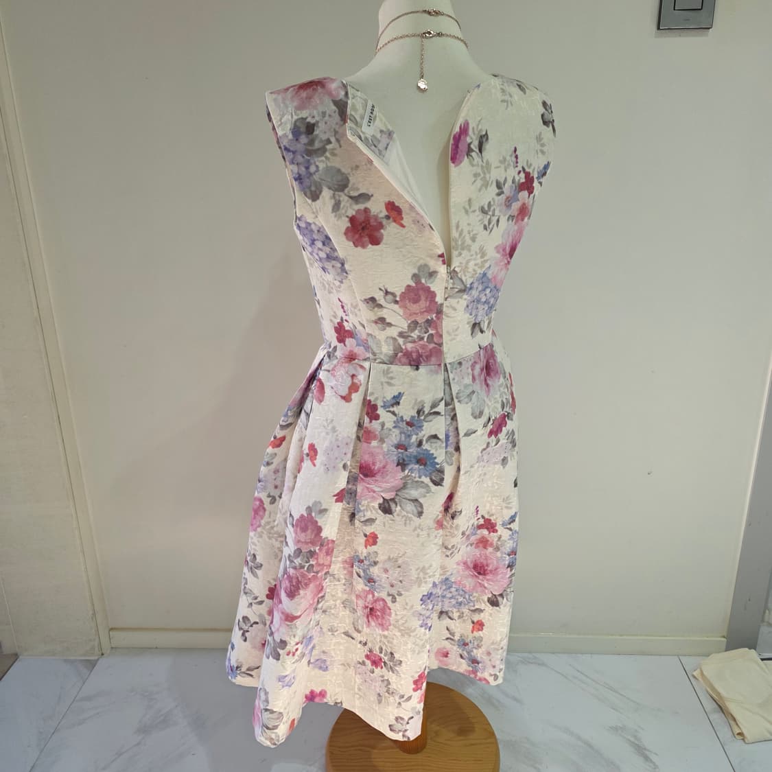 레스트로즈 고전일본빈티지)플로럴 장미 히메로리타 플레어 로맨틱 원피스 상품이미지6